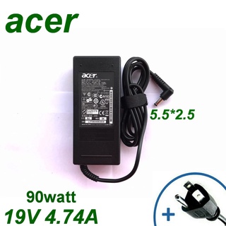 Adapter Acer 19V/4.74A 5.5x2.5mm สายชาร์จโน๊ตบุ๊ค สายชาร์จ ที่ชาร์แบตเตอรี่ battery สายชาร์จโน๊ตบุ๊คราคาถูก สายชาร์จโน๊ต