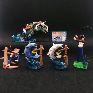 กาชาปอง เจ้าหนูสิงห์นักตก Fishing Boy Fisherman Sanpei Tsurikichi Sanpei Fishing Scene Collection Gashapon (Set of 6)