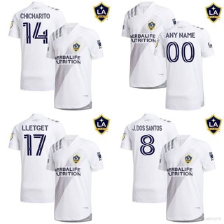 เสื้อกีฬาแขนสั้นลายทีมชาติฟุตบอล La Galaxy 2021-2022 ชุดเหย้า