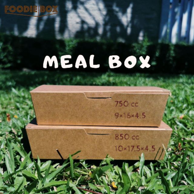 (แพ็ค200) กล่องกระดาษใส่อาหาร กล่องใส่อาหาร MEAL BOX