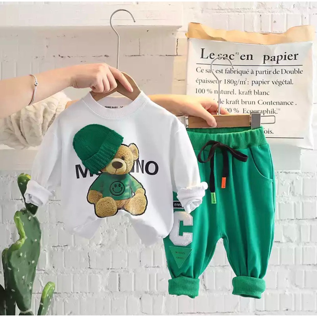 CHILDRENS SWETER SET, ผ้าและกางเกงสําหรับ BOYS AND GIRLS 1-5 ปี
