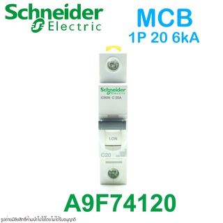 A9F74120 Schneider A9F74120 Schneider iC60N Schneider MCB A9F74120 1P 20A 6kA