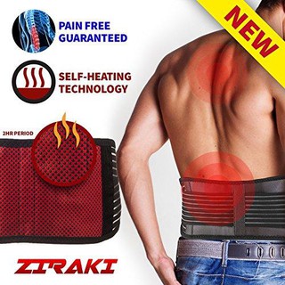 ZIRAKI NY-16 ที่รัดพยุงหลังและเอว เพื่อช่วยป้องกัน พร้อม SELF HEATING สร้างความร้อน เพื่อ ลดอาการบาดเจ็บของกล้ามเนื้อ