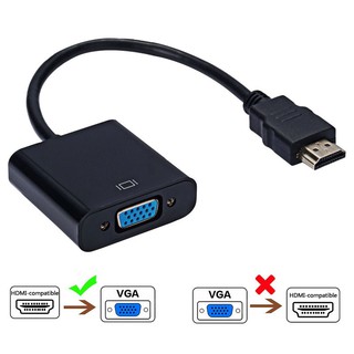 อะแดปเตอร์แปลง HDMI เป็น VGA ตัวผู้ 1080P เป็นตัวเมีย อุปกรณ์เสริม สําหรับมอนิเตอร์ โปรเจคเตอร์ PC Ps3 4 FHD HDMI-VGA