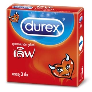 Durex love 52.5 มม. ผิวเรียบ มีกะเปาะ