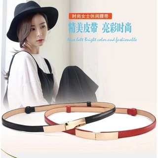 เข็มขัดแฟชั่นปรับสายมาใหม่ เข็มขัดหัวล็อค รุ่นไม่ต้องเจาะรู(หนังสวยมากๆ)