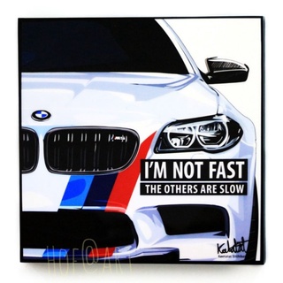 รูปภาพ รถ BMW #2 Car บีเอ็มดับเบิลยู ขนาด 20*20 นิ้ว​รูปภาพ​ติดผนัง pop art กรอบรูป Supercar รถสปอร์ต รถยนต์ แต่งบ้าน