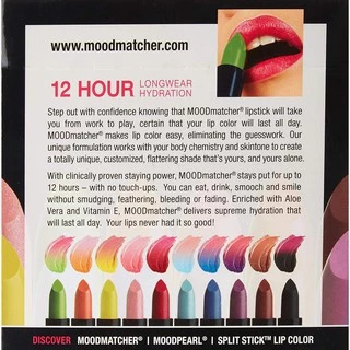ของแท้100%ลิปสติก Fran Wilson Mood Matcher Lipstick U.S.A ลิปมันเปลี่ยนสีตามอุณห