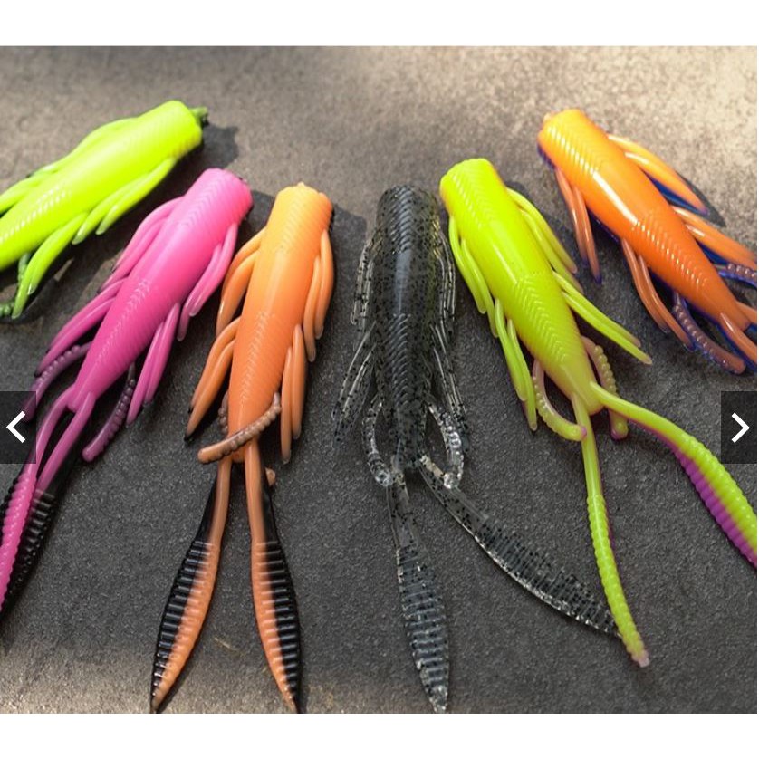 SPORTSEP40 ลดทันที 40.- เหยื่อยาง พริ้ม แซ่บ x2 by Steet fishing plus หนอนยาง 4.5นิ้ว ผิวน้ำ/ใต้น้ำ 