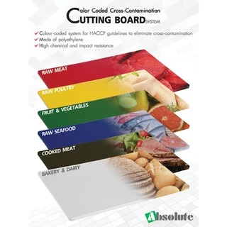 เขียงพลาสติกPE ขนาด48x33ซม. หนา1.5ซม. วัสดุฟู้ดเกรด ABSOLUTE ASL1-CB4833A