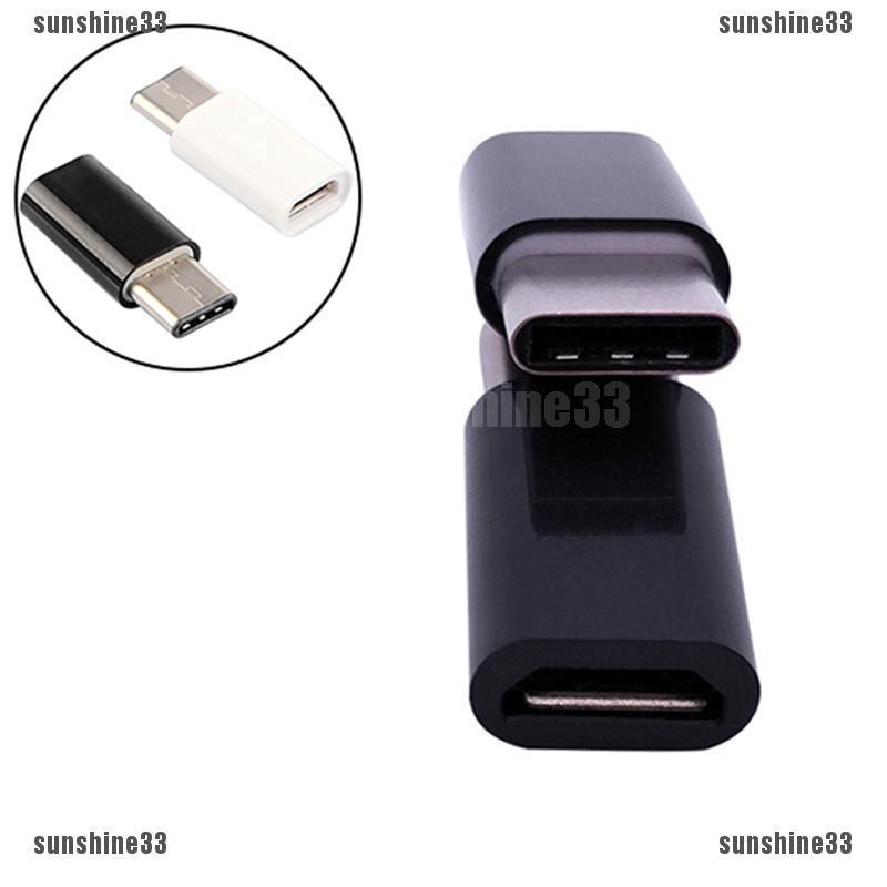 Usb 3 1 Type C Male To Micro Usb Female อะแดปเตอร์แปลงเชื่อมต่อสายเคเบิ้ล Sunshine331 Th