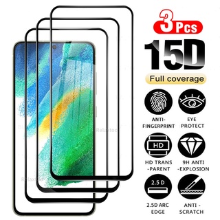 1-3Pcs Full Cover Protective Glass For Samsung Galaxy S21 FE 5G Screen Protector For Samsung S21 Plus S21+ s21fe S20 FE 4G 5G Safety Tempered Glass Film