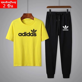 **BK414+KU249**ชุดเซ็ทแฟชั่นเกาหลี เสื้อยืดแขนสั้นสกรีนลาย+ก…