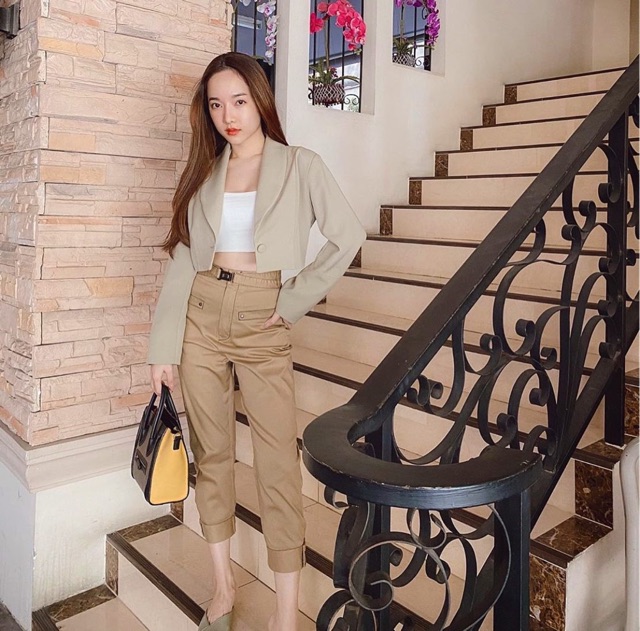 Bazzi Brown Spendex Pants