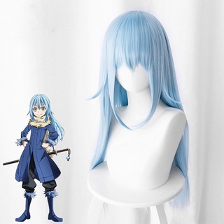 วิกผมคอสเพลย์ Misscoo That Time I Got Reincarnated As A Slime Rimuru Tempest ทนความร้อน สีฟ้า