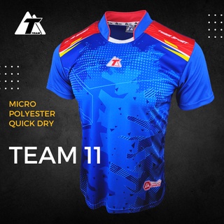 ลายใหม่ล่าสุด ! ! ! Team11 เสื้อกีฬาแขนสั้น ผ้าไมโคร ไซส์ S-XXL Mid 2022