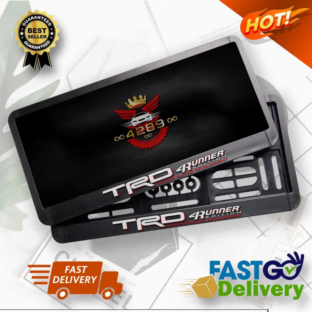 กรอบป้ายTRD Sportivo กรอบป้ายTOYOTA กรอบป้ายทะเบียน กรอบป้ายทะเบียนรถยนต์ กรอบป้ายทะเบียนโตโยต้า กรอ