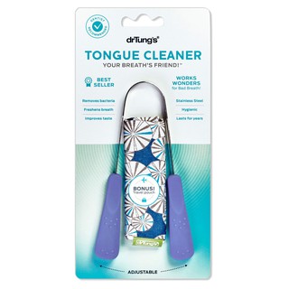 Dr Tungs Tongue Cleaner (mixed color, cant select handle color) ที่ขูดลิ้น ทำความสะอาดลิ้น (คละสี, เลือกสีด้ามไม่ได้)