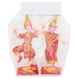 ตุ๊กตานางรำชายหญิง 1 คู่ อุปกรณ์ทางศาสนา Thai Tradition Joss House Dancing Doll 1 Pair เครื่องสังฆภัณฑ์ สินค้าอื่นๆ