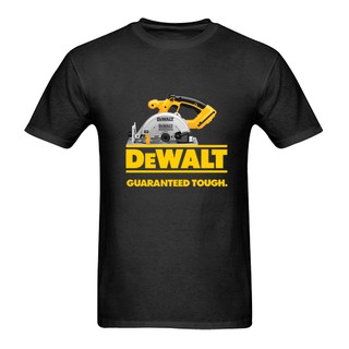 เสื้อยืดผ้าฝ้ายเสื้อยืดแขนสั้น คอกลม พิมพ์ลายโลโก้ Dewalt แฟชั่นฤดูร้อน สําหรับผู้ชายL XL  XXL 3XL