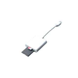 Adapter ย้ายรูปเข้ามือถือ IP / USB-C to SD Card Camera Reader 2 in 1 OTG ( photo Micro TF Video MicroSD ) ( Cyberphone )