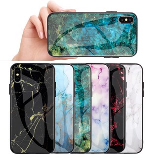 Samsung Galaxy S7 Edge J5 J7 Prime A8 A6 Plus J8 2018 J7 PRO 2017 Marbled Glass Back Hrad Phone Case Samsung J7Prime J5Prime Cover