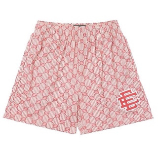 Fw21 ERIC EMANUEL EE BASIC SHORT กางเกงกีฬา ขาสามส่วน พิมพ์ลาย สไตล์อเมริกัน สําหรับผู้ชาย