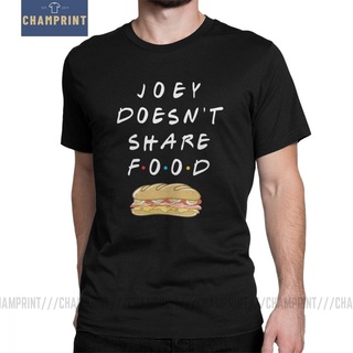 เสื้อยืดแขนสั้น คอกลม ผ้าฝ้ายแท้ พิมพ์ลาย Joey Doesnt Share Food TV Show Friends แฟชั่นฤดูร้อน สําหรับผู้ชายสามารถปรับแ