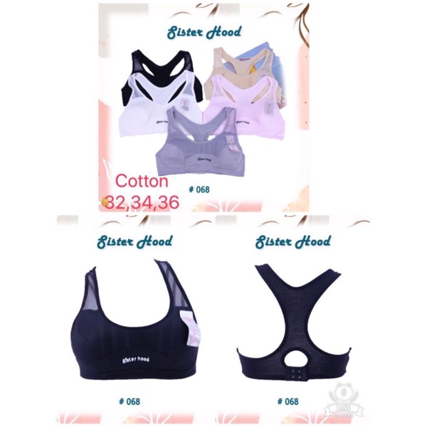 sport bra sister hood อก 32 34 36 ฟองน้ำบาง