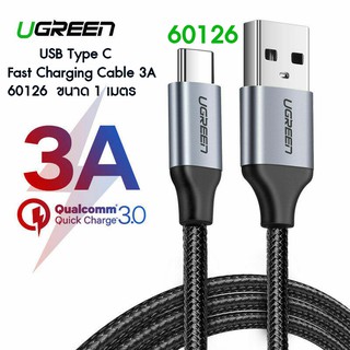 UGREEN 60126 USB Type C Fast Charging Cable 3A USBC Data Cor ขนาด 1 เมตร.