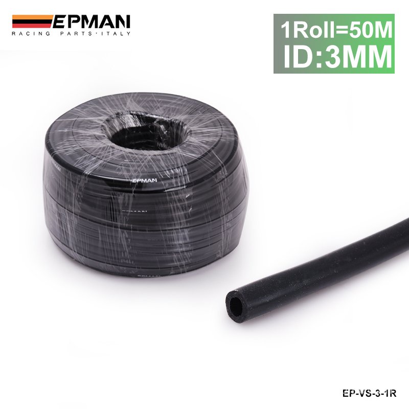  🔥&Black ID:3mm Silicone Vacuum Hose Pipe High Performance Tubing-50M For BMW 5 Series E39 525i 28i 530i M Fits EP-VS-3- #6