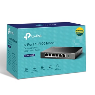 TP-LINK  TL-SF1006P  6-Port 10/100Mbps Desktop PoE Switch with 4-Port PoE+,สวิตซ์ PoE