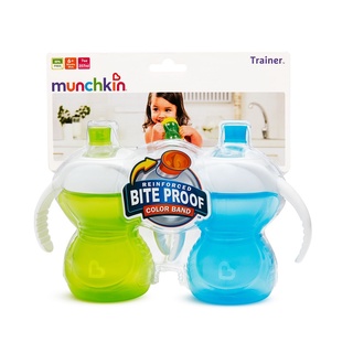 Munchkin : MNK44169 ถ้วยหัดดื่ม Click Lock 7oz Bite Proof Sippy Cup - 2pk (44179)