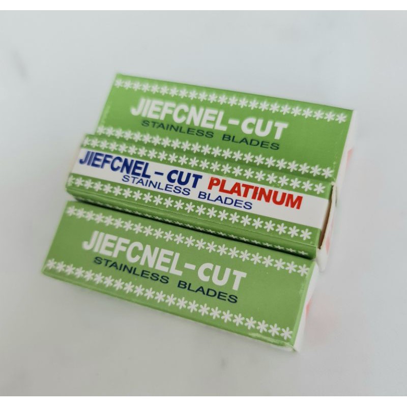 JIEFCNEL-cut คุณภาพดี 1 กล่อง (10ใบ) อุปกรณ์สักคิ้ว