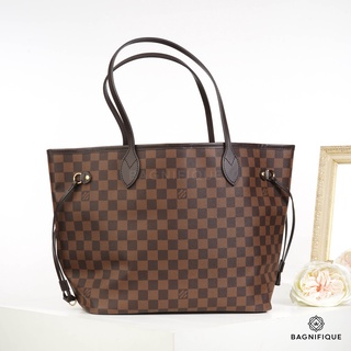 LOUIS VUITTON NEVERFULL MM DAMIER INSIDE RED