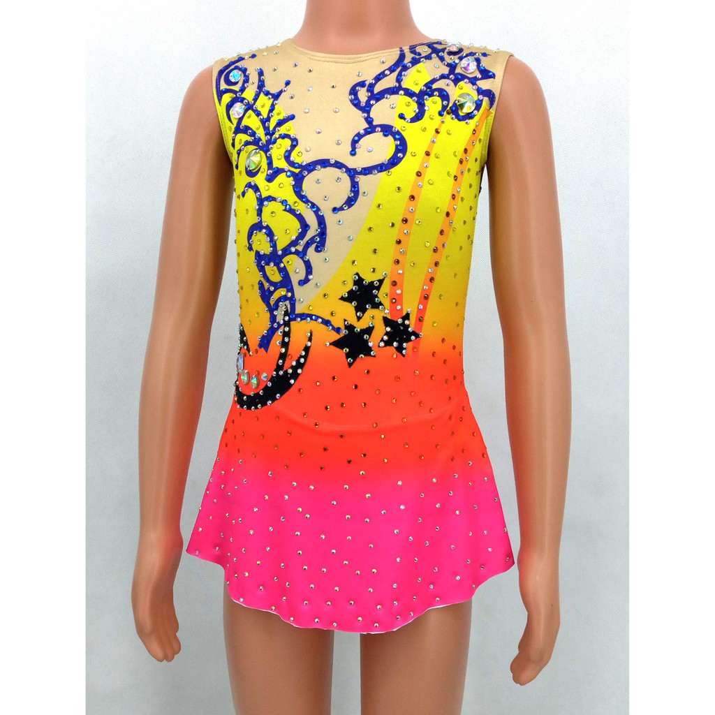 ODA INDUSTRY/RHYTHMIC GYMNASTICS LEOTARD LYCRA และมีเพชร
