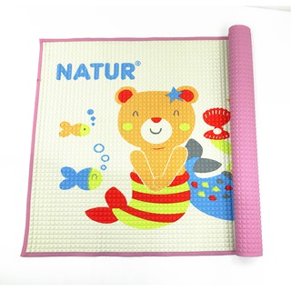 เนเจอร์ ผ้ารองกันเปื้อน ขนาด 60x90 ซม. ผ้ายางรองนอน ป้องกันการเปียกชื้น Natur Air-filled Baby Rubber Cot Sheet