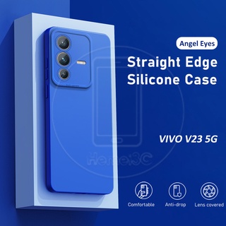 เคสโทรศัพท์มือถือ TPU แบบนิ่ม ทรงสี่เหลี่ยม สําหรับ Vivo V23 5G