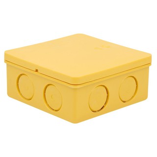 Junction box CIRCULAR BOX SCG 4X4" YELLOW Conduit, accessories Electrical work กล่องพักสายไฟ กล่องพักสายเหลี่ยม SCG 4x4