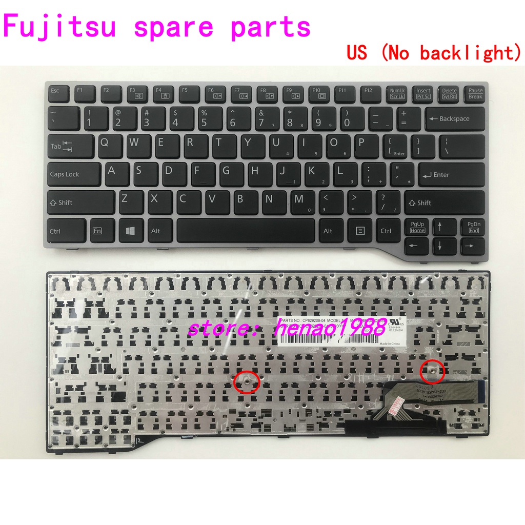 Fujitsu E544 E546 E547 E734 E736 E744 E745 E746 U745 คีย์บอร์ด