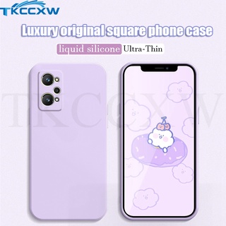 เคส Realme 8 8s 8i C20 X7 Pro XT X2 Pro เคส สี่เหลี่ยม ซิลิโคนเหลว กันกระแทก ป้องกันเต็มรูปแบบ เคสนิ่ม เคสด้านหลัง