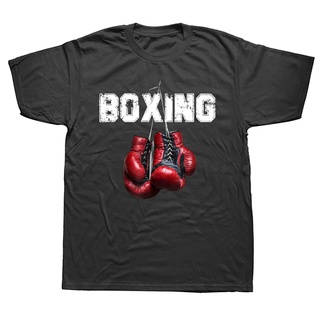 เสื้อผ้าผชเสื้อยืด พิมพ์ลาย I Love Boxing ตลกS-5XL