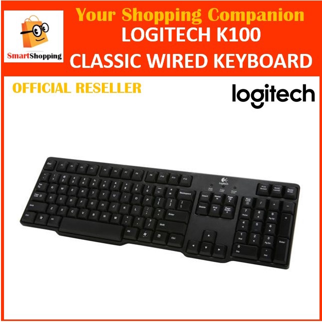 Logitech K100 PS2 Classic Black Keyboard (ไม่ใช่ USB 920-002145