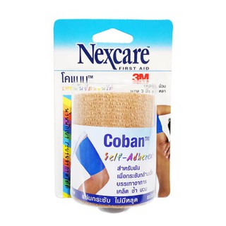 3M Nexcare Coban โคแบน เทปพันยืดหยุ่นได้ เทปพัน ขนาด 3 นิ้ว x 5 หลา จำนวน 1 ชิ้น (09427)