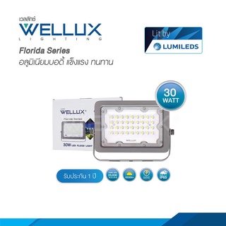 WELLUX ซีรีส์ Florida โคมฟลัดไลท์ LED 30W แสงสีขาวเดย์ไลท์