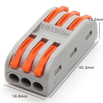 Sentoshi ตัวต่อสายไฟ เต๋าต่อสาย เชื่อมต่อสายไฟ 2ช่อง 3ช่อง 5ช่อง Terminal PCT Connector - รูปที่ 5