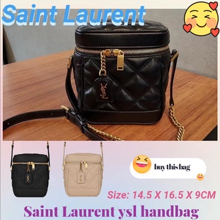 แซงต์โลรองต์  Saint Laurent  ysl  กระเป๋าถือ/กระเป๋าผู้หญิง/กระเป๋ากล่อง/กระเป๋าเครื่องสำอาง 💝