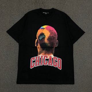 Ih NOM UH NIT X CHICAGO BULLS RODMAN เสื้อยืด พรีเมี่ยม สีดํา ของแท้