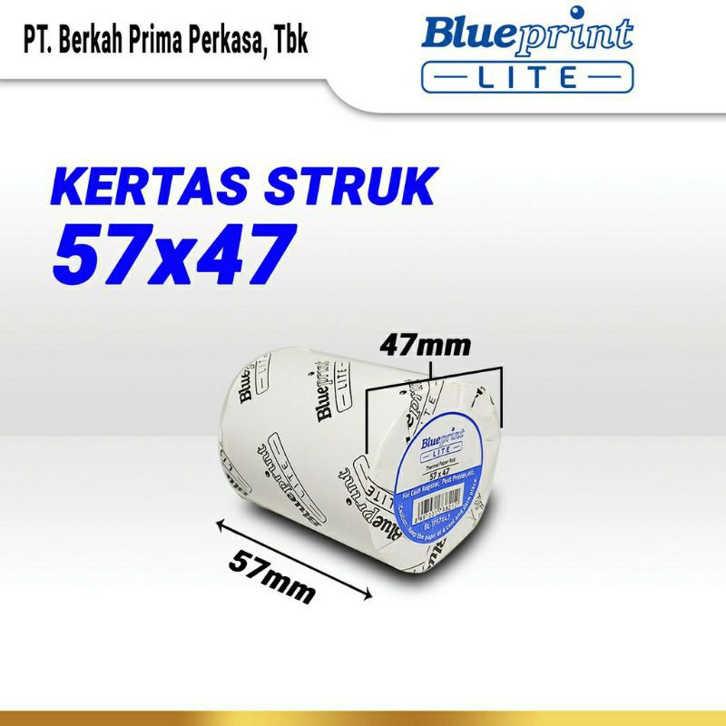 BLUEPRINT LITE 57 x 47 กระดาษความร้อนม้วน EDC โพสต์ใบเสร็จรับเงินพิมพ์กระดาษ BL-TP57x47 57x47