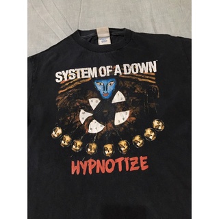 เสื้อผ้าผช🔥 เสื้อวงมือสอง VINTAGE 00s SYSTEM OF A DOWN HYPNOTIZE Size S มือ2 🔥S-5XL